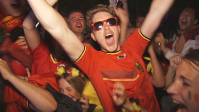 go to 4:0 gegen Ungarn: So wild feierten die Belgier den Sieg